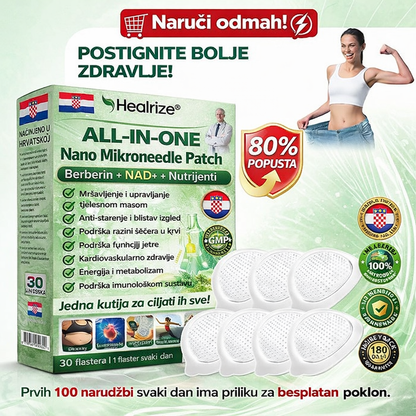 Službena trgovina | 👩‍⚕️Luxarise® Moringa i Berberin 10-u-1 napredni nano flaster s mikroiglama (jednom dnevno, vidljive promjene za 7 dana) ✅Pretilost, dijabetes, apneja u snu i problemi sa zglobovima🥦